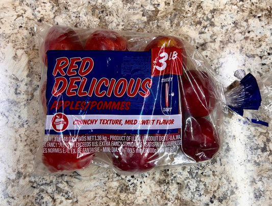 Apples, Red Delicious- 3lb bag