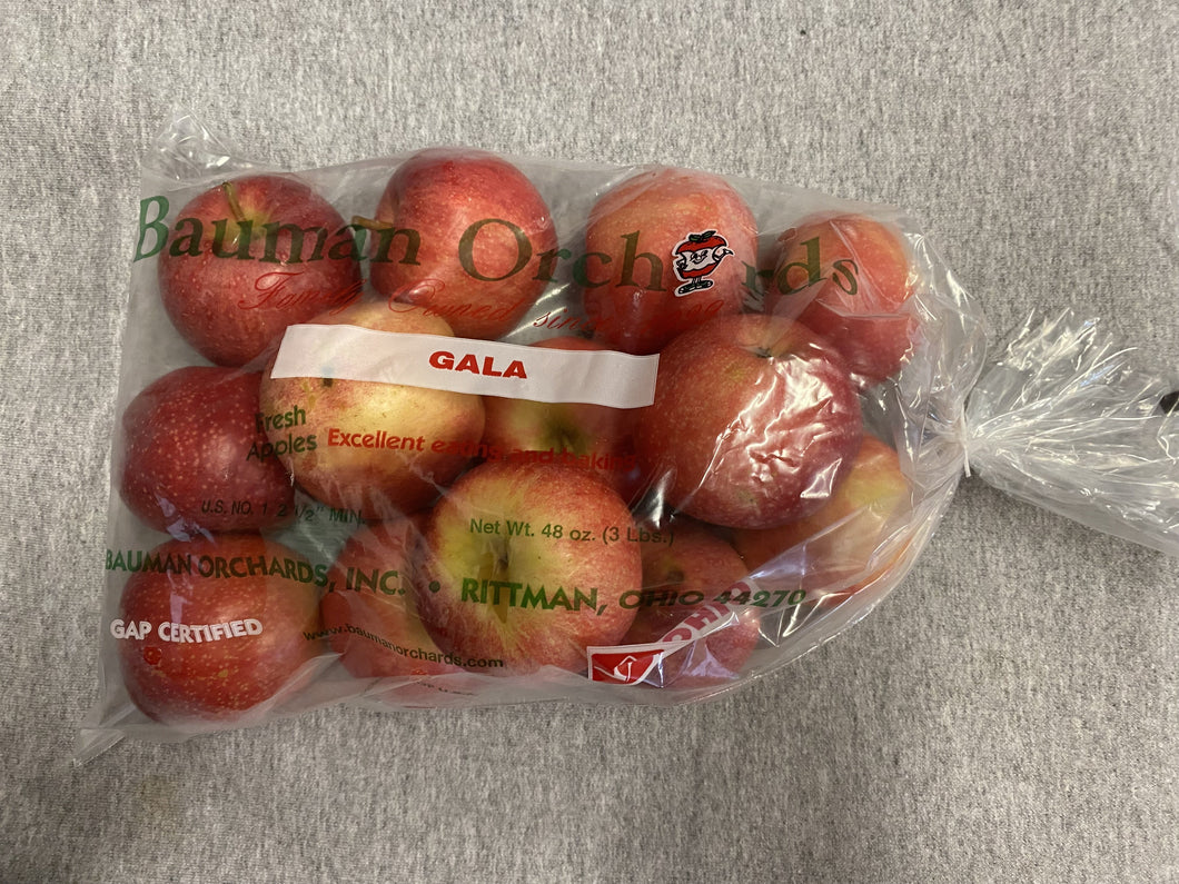 Apples, Gala -3lb bag *SALE*